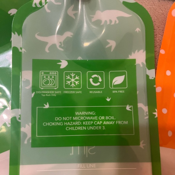 NWOT Set of (10) Simple Modern reusable, sealable 5 oz. pouches. - Picture 3 of 5